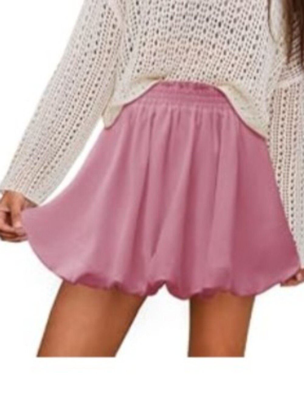 🫧Bubble Skirt Boho High Waisted Ruffled Cute Casual Mini W Pockets Medium ❤️